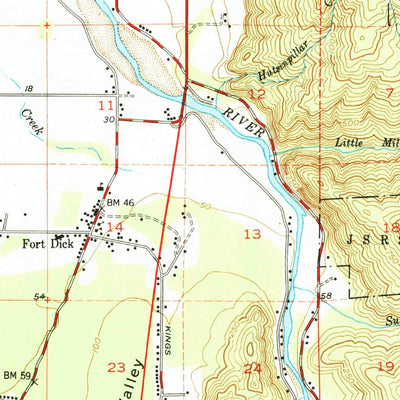 United States Geological Survey Crescent City, CA-OR (1952, 62500-Scale) digital map