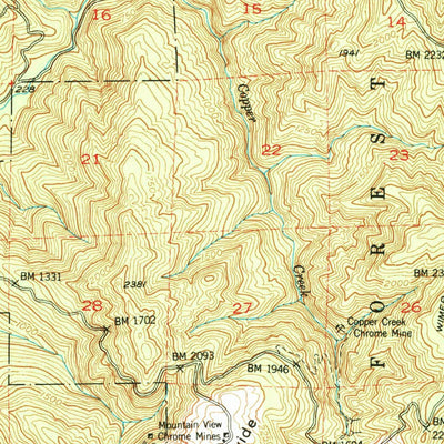 United States Geological Survey Crescent City, CA-OR (1952, 62500-Scale) digital map