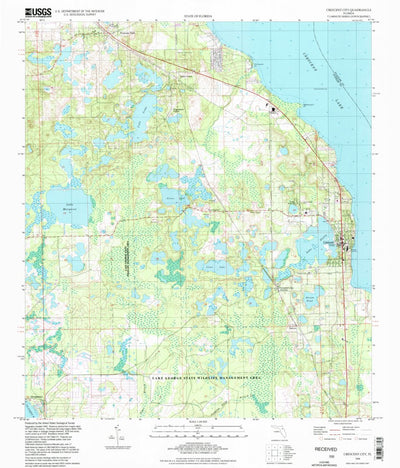 United States Geological Survey Crescent City, FL (1994, 24000-Scale) digital map