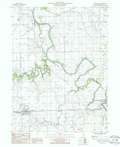 United States Geological Survey Crescent City, IL (1986, 24000-Scale) digital map