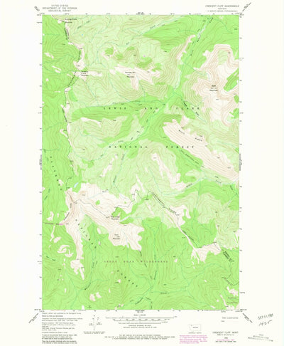 United States Geological Survey Crescent Cliff, MT (1958, 24000-Scale) digital map