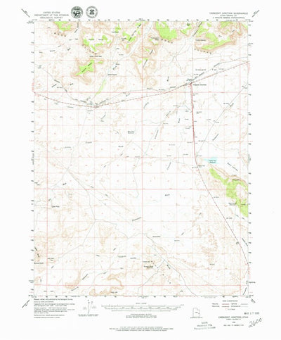 United States Geological Survey Crescent Junction, UT (1958, 62500-Scale) digital map