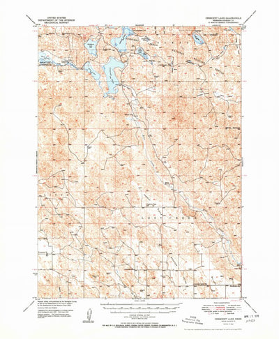 United States Geological Survey Crescent Lake, NE (1950, 62500-Scale) digital map