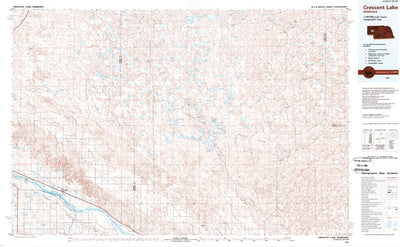 United States Geological Survey Crescent Lake, NE (1985, 100000-Scale) digital map