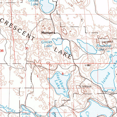 United States Geological Survey Crescent Lake, NE (1985, 100000-Scale) digital map