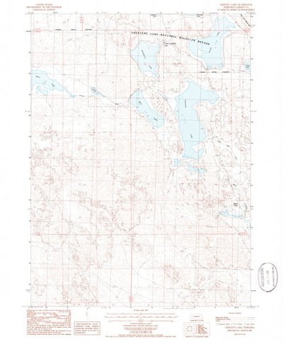 United States Geological Survey Crescent Lake, NE (1986, 24000-Scale) digital map