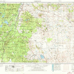 United States Geological Survey Crescent, OR (1970, 250000-Scale) digital map