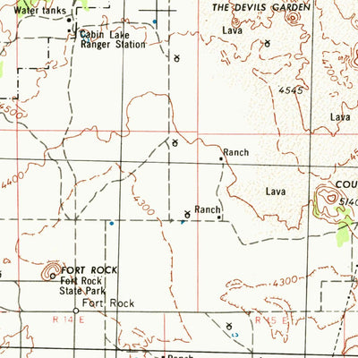 United States Geological Survey Crescent, OR (1970, 250000-Scale) digital map