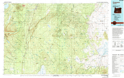 United States Geological Survey Crescent, OR (1979, 100000-Scale) digital map