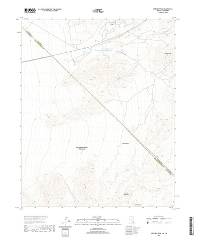 United States Geological Survey Crescent Peak, NV (2018, 24000-Scale) digital map