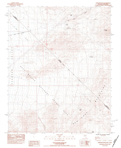 United States Geological Survey Crescent Peak, NV-CA (1984, 24000-Scale) digital map