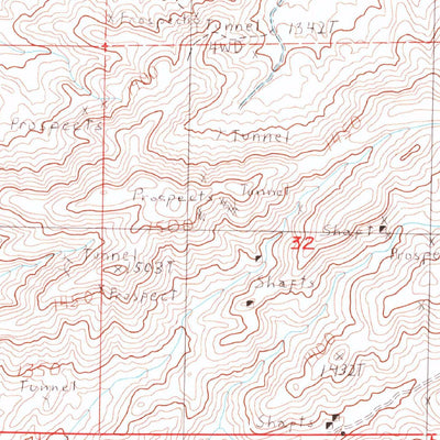 United States Geological Survey Crescent Peak, NV-CA (1984, 24000-Scale) digital map