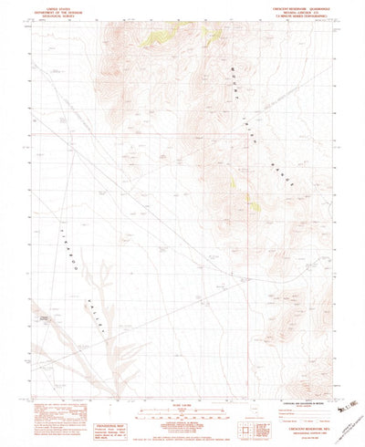 United States Geological Survey Crescent Reservoir, NV (1983, 24000-Scale) digital map
