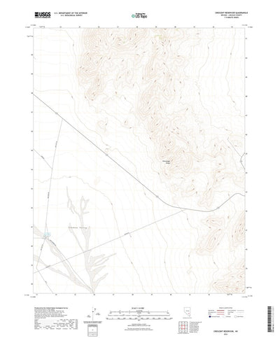 United States Geological Survey Crescent Reservoir, NV (2021, 24000-Scale) digital map