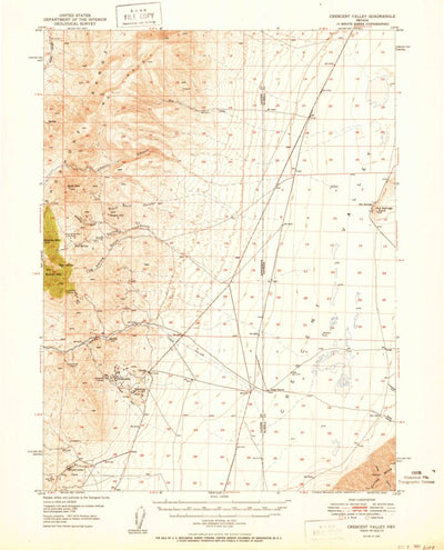United States Geological Survey Crescent Valley, NV (1950, 62500-Scale) digital map