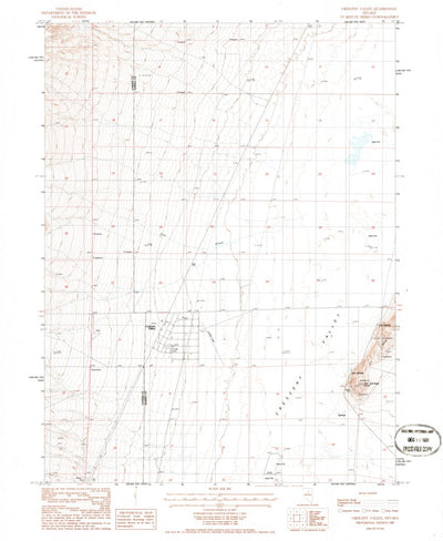 United States Geological Survey Crescent Valley, NV (1985, 24000-Scale) digital map