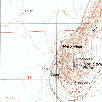 United States Geological Survey Crescent Valley, NV (1985, 24000-Scale) digital map