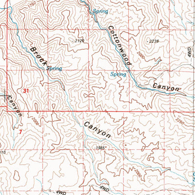 United States Geological Survey Crescent Valley, NV (1987, 100000-Scale) digital map