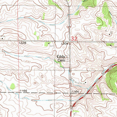 United States Geological Survey Cresco NE, IA (1981, 24000-Scale) digital map