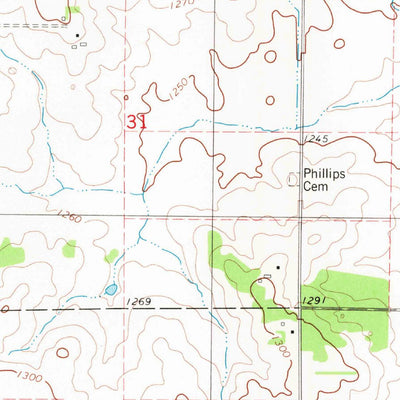 United States Geological Survey Cresco NW, IA (1981, 24000-Scale) digital map