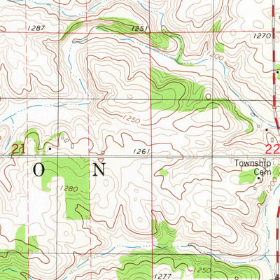 United States Geological Survey Cresco NW, IA (1981, 24000-Scale) digital map