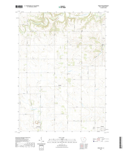 United States Geological Survey Cresco NW, IA (2022, 24000-Scale) digital map
