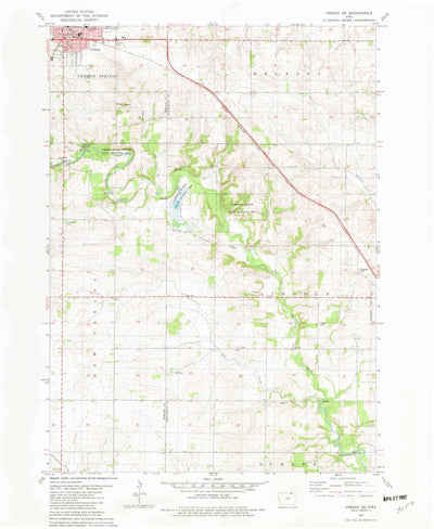 United States Geological Survey Cresco SE, IA (1981, 24000-Scale) digital map