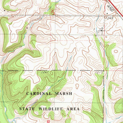 United States Geological Survey Cresco SE, IA (1981, 24000-Scale) digital map
