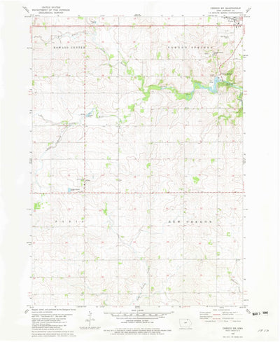 United States Geological Survey Cresco SW, IA (1981, 24000-Scale) digital map