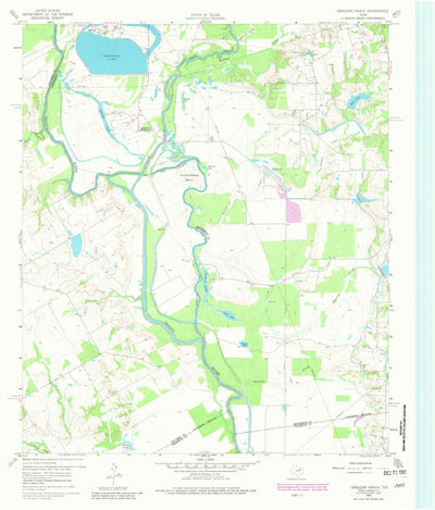 United States Geological Survey Creslenn Ranch, TX (1960, 24000-Scale) digital map