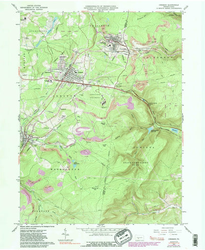 United States Geological Survey Cresson, PA (1963, 24000-Scale) digital map