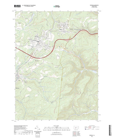 United States Geological Survey Cresson, PA (2023, 24000-Scale) digital map