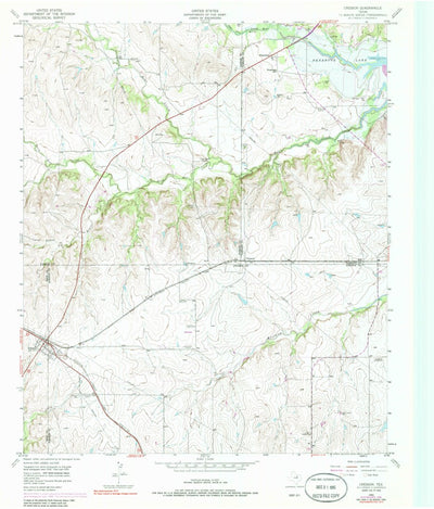 United States Geological Survey Cresson, TX (1955, 24000-Scale) digital map