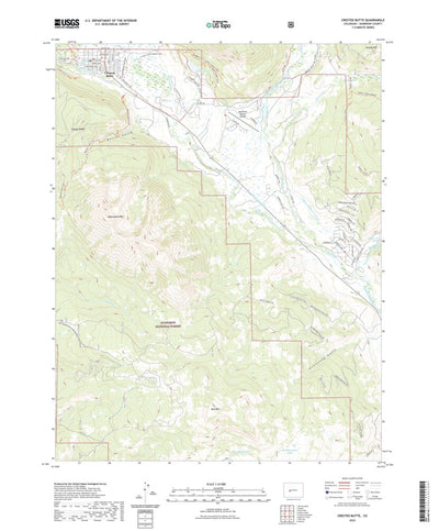 United States Geological Survey Crested Butte, CO (2022, 24000-Scale) digital map