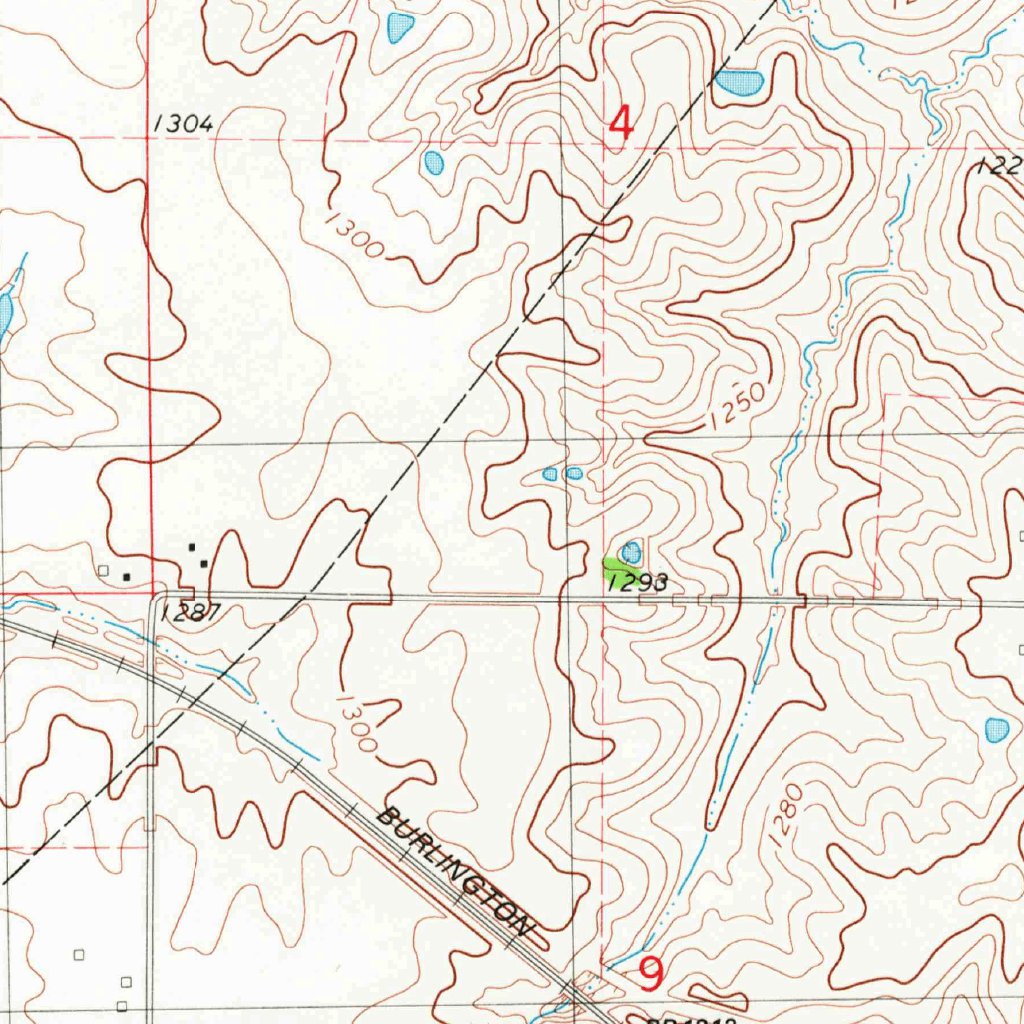 Creston East, IA (1980, 24000-Scale) Map by United States Geological ...