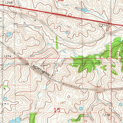 United States Geological Survey Creston East, IA (1980, 24000-Scale) digital map