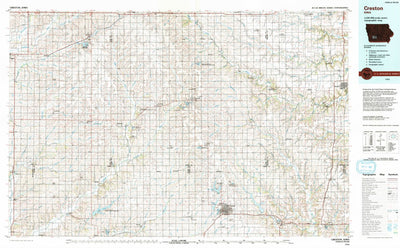 United States Geological Survey Creston, IA (1993, 100000-Scale) digital map