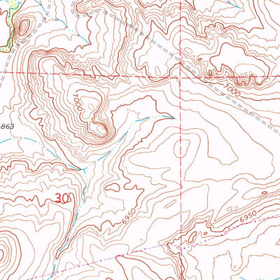 United States Geological Survey Creston Junction, WY (1966, 24000-Scale) digital map