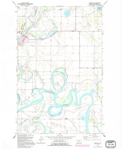 United States Geological Survey Creston, MT (1991, 24000-Scale) digital map