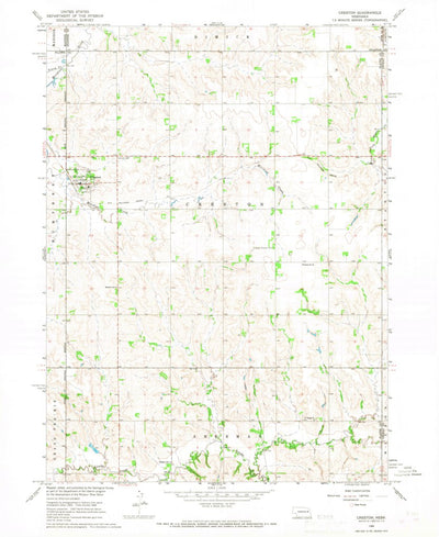 United States Geological Survey Creston, NE (1966, 24000-Scale) digital map