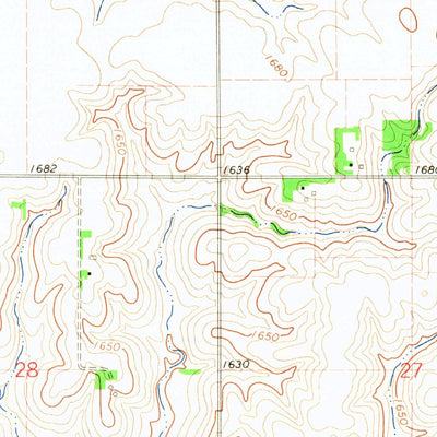 United States Geological Survey Creston, NE (1966, 24000-Scale) digital map