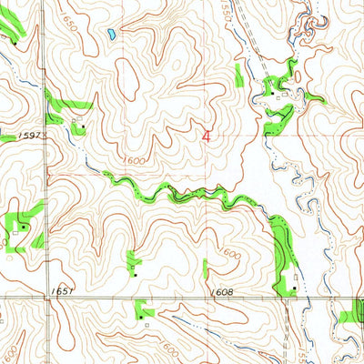 United States Geological Survey Creston, NE (1966, 24000-Scale) digital map
