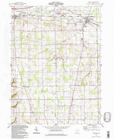 United States Geological Survey Creston, OH (1994, 24000-Scale) digital map