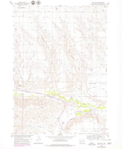 United States Geological Survey Creston, SD (1954, 24000-Scale) digital map