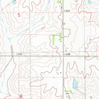 United States Geological Survey Creston West, IA (1981, 24000-Scale) digital map