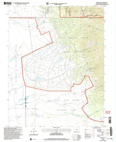 United States Geological Survey Crestone, CO (2001, 24000-Scale) digital map