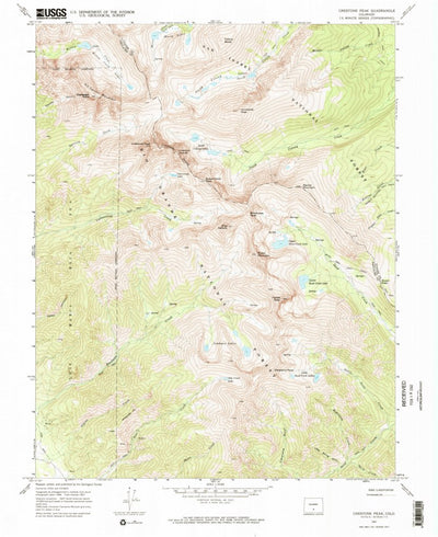 United States Geological Survey Crestone Peak, CO (1967, 24000-Scale) digital map