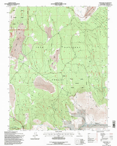 United States Geological Survey Crestview, CA (1994, 24000-Scale) digital map