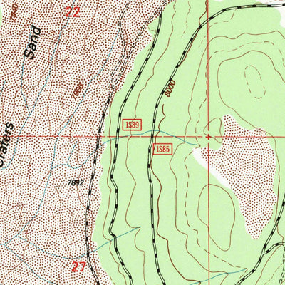 United States Geological Survey Crestview, CA (1994, 24000-Scale) digital map