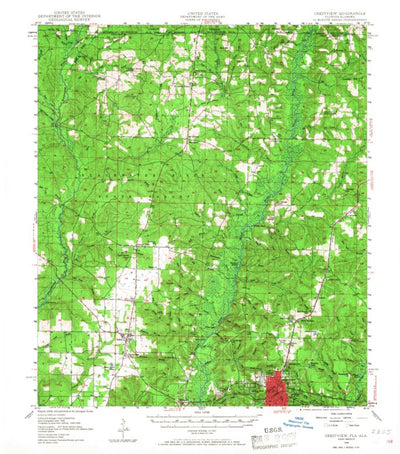 United States Geological Survey Crestview, FL-AL (1949, 62500-Scale) digital map